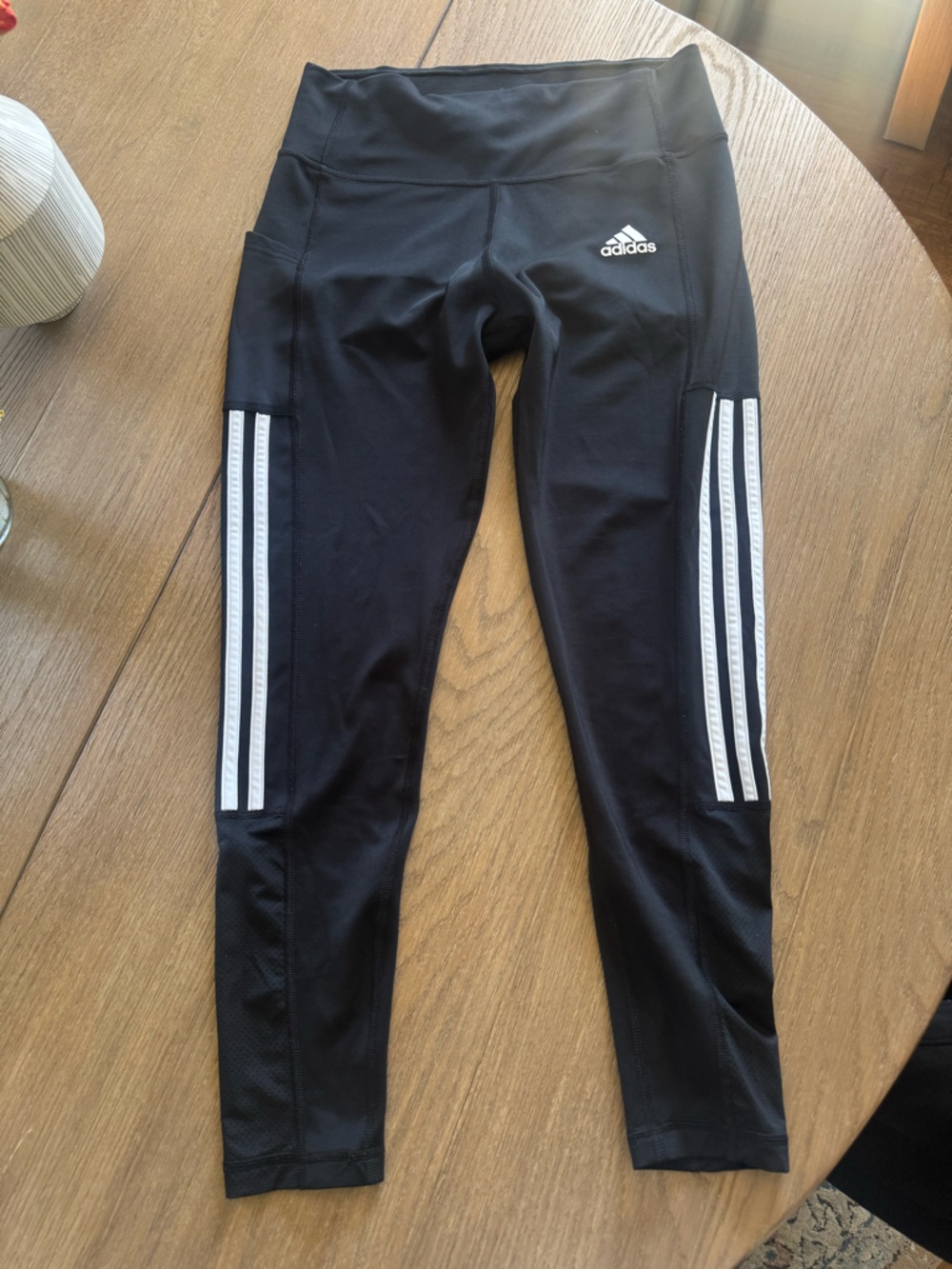 Adidas AEROREADY 3-Stripes Leggings H39892 Black Reflective Women’s M